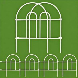 35 Panels 18in(H)×50ft(L) Decorative Garden Fences and Borders for Dogs Garden